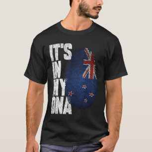 It's In My DNA New Zealand Proud New Zealand Flag T-Shirt