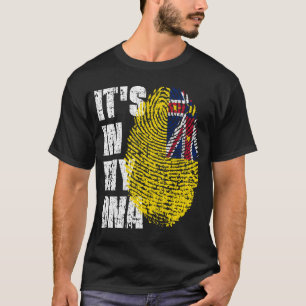 IT'S IN MY DNA Niue Flag Boy Girl Gift T-Shirt