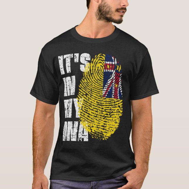 IT'S IN MY DNA Niue Flag Boy Girl Gift T-Shirt (Front)