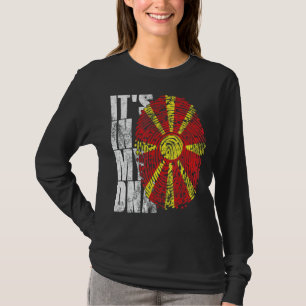 It's In My Dna North Macedonia Graphic Macedonian T-Shirt