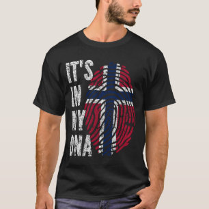 IT'S IN MY DNA Norway Flag Men Women Kids T-Shirt