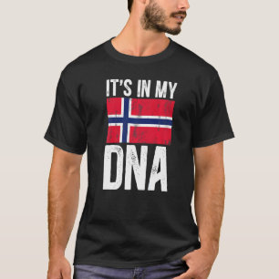 It's In My Dna Norwegian Flag Norway Country T-Shirt