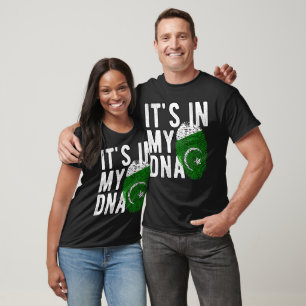 It's in my DNA Pakistan Flag Fingerprints T-Shirt