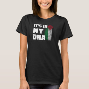It's In My DNA Palestine Flag Fingerprint Men Wome T-Shirt