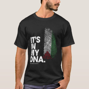 It'S In My Dna Palestine Flag Palestinian Roots T-Shirt