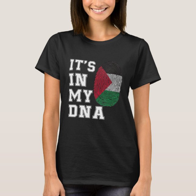 It's In My DNA Palestine Proud Gift Palestine Flag T-Shirt (Front)