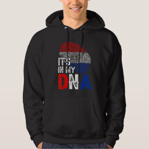 It's In My Dna Paraguay Flag Fingerprint Patriotic Hoodie
