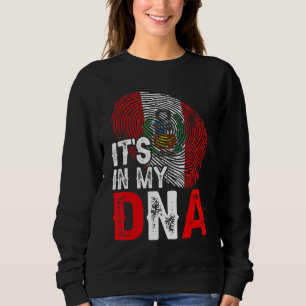 It's In My Dna Peru Flag Fingerprint Patriotic Sweatshirt