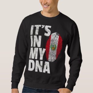 It's In My Dna Peruvian Peru Flag Souvenir Sweatshirt