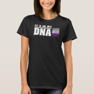 Its In My Dna Proud Asexuality Flag Ace Pride Lgbt T-Shirt