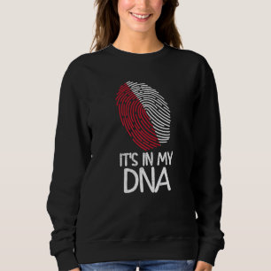 It's In My DNA  Proud Polish Flag Fingerprint Sweatshirt