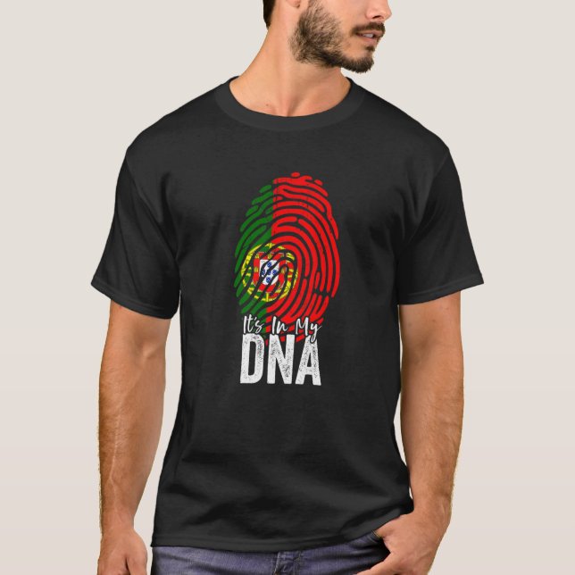 It's In My DNA Proud Portuguese Roots Pride Portug T-Shirt (Front)