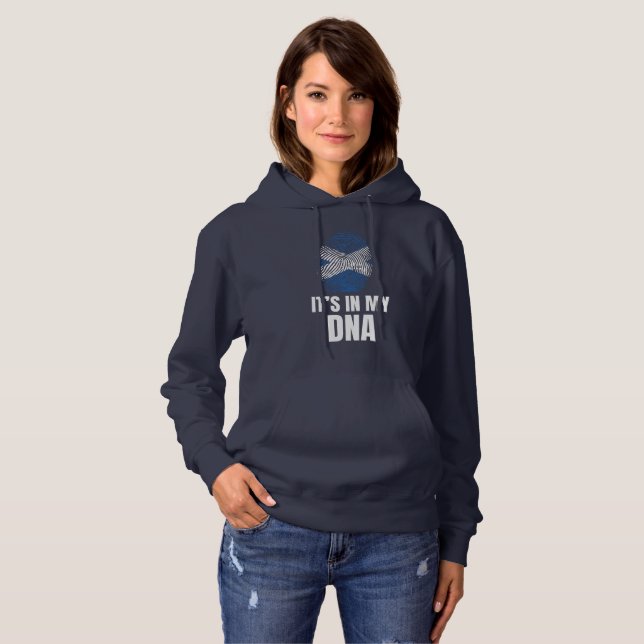 It's In My DNA Proud To Be From Scotland Gift Hoodie (Front Full)