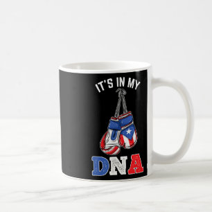 Its In My Dna Puerto Rican Boxing Coffee Mug