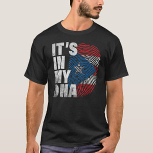 It's In My Dna Puerto Rico Rican Hispanic Heritage T-Shirt