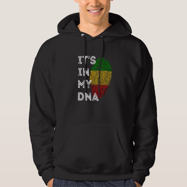 It's In My Dna Rasta Reggae Roots Jamaican Pride R Hoodie (Front)