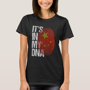 It's In My Dna Retro I Love Chinese China Flag T-Shirt