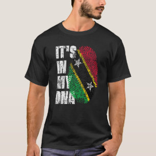 It's In My Dna Saint Kitts And Nevis Flag Kittian  T-Shirt