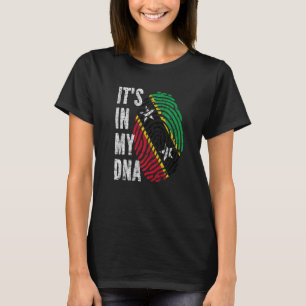 It's In My Dna Saint Kitts And Nevis Flag Kittian T-Shirt