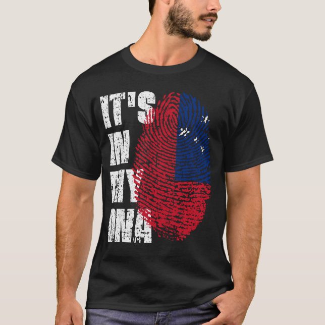IT'S IN MY DNA Samoa Flag Boy Girl Gift T-Shirt (Front)