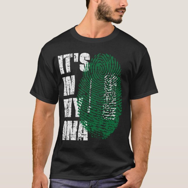 IT'S IN MY DNA Saudi Arabia Flag Boy Girl Gift T-Shirt (Front)