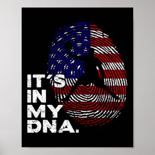 It's In My Dna Saying Sketll Player Poster