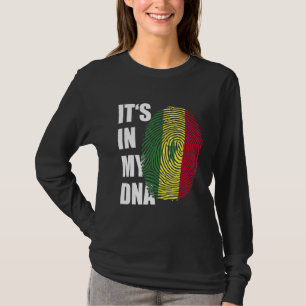 It's In My DNA Senegal Flag Fingerprint Pride Sene T-Shirt