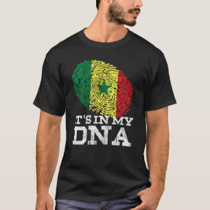 It's In My Dna Senegalese Afro American Senegal Fl T-Shirt