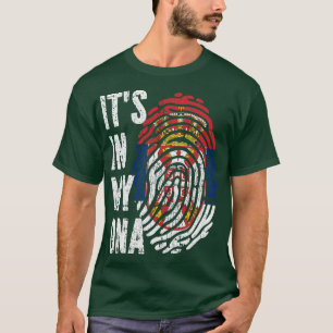ITS IN MY DNA Serbia Flag Men Women Kids T-Shirt