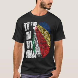 IT'S IN MY DNA Seychelles Flag Boy Girl Gift T-Shirt