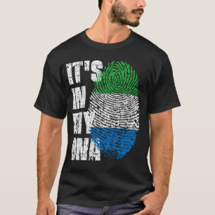 IT'S IN MY DNA Sierra Leone Flag Boy Girl Gift T-Shirt