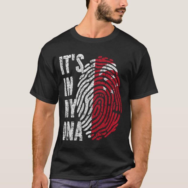 IT'S IN MY DNA Singapore Flag Men Women Kids T-Shirt (Front)