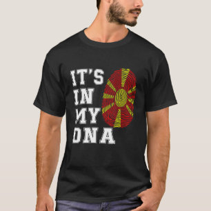It's In My DNA Slav Proud North Macedonia Flag T-Shirt