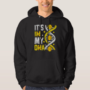 It's In My Dna Softball Sport Players Fans Team Hoodie