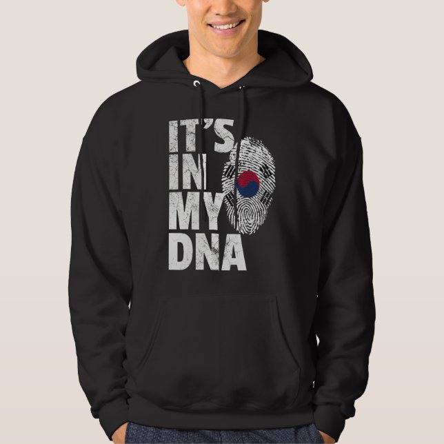 It's In My Dna South Korea Korean Flag   Souvenir Hoodie (Front)