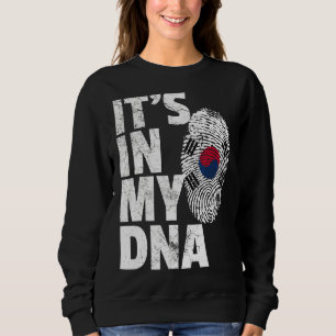 It's In My Dna South Korea Korean Flag   Souvenir Sweatshirt