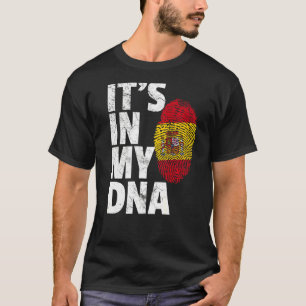 It's In My Dna Spanish Spain Flag Men Women T-Shirt