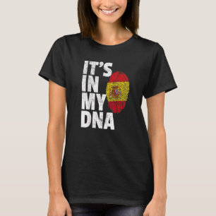 It's In My Dna Spanish Spain Flag National Pride R T-Shirt