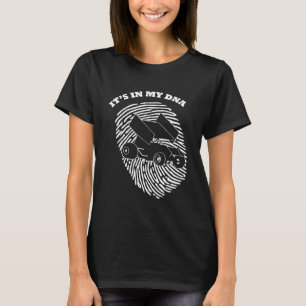Its In My Dna Sprint Car Racing Race Fingerprint F T-Shirt