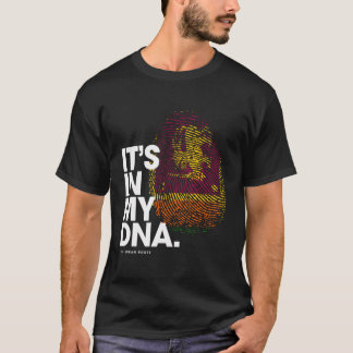 It'S In My Dna Sri Lanka Flag Sri Lankan Roots T-Shirt