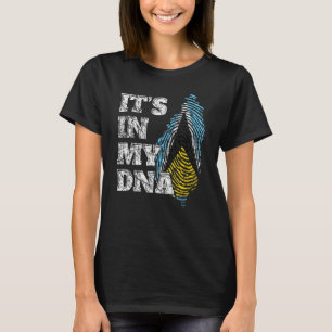 It's In My Dna St Lucia Flag Souvenir T-Shirt