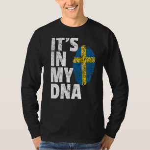 It's In My Dna Sweden Swedish Flag Men Women T-Shirt