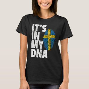 It's In My Dna Sweden Swedish Flag   Men Women T-Shirt