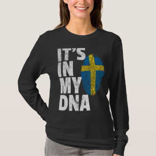 It's In My Dna Sweden Swedish Flag Men Women T-Shirt