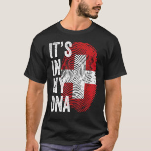 It's In My Dna Swiss Flag Switzerland Soccer Team T-Shirt