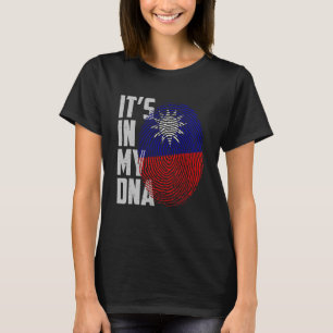 It's In My DNA Taiwan Taiwanese Flag Taiwan Finger T-Shirt