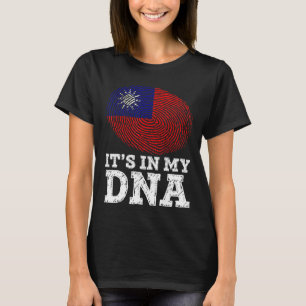 It's In My DNA Taiwanese Proud Asian Taiwan Flag T-Shirt