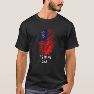It's In My DNA Taiwanese  Proud Taiwan Flag T-Shirt