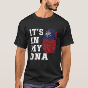 It's In My DNA Taiwanese Proud Taiwan Flag T-Shirt