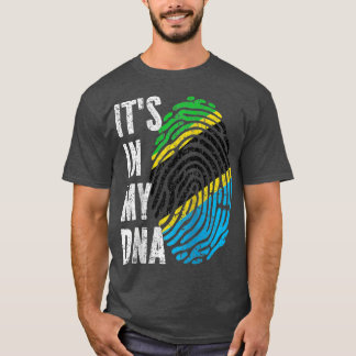 IT'S IN MY DNA Tanzania Flag Tanzanian Raglan Base T-Shirt